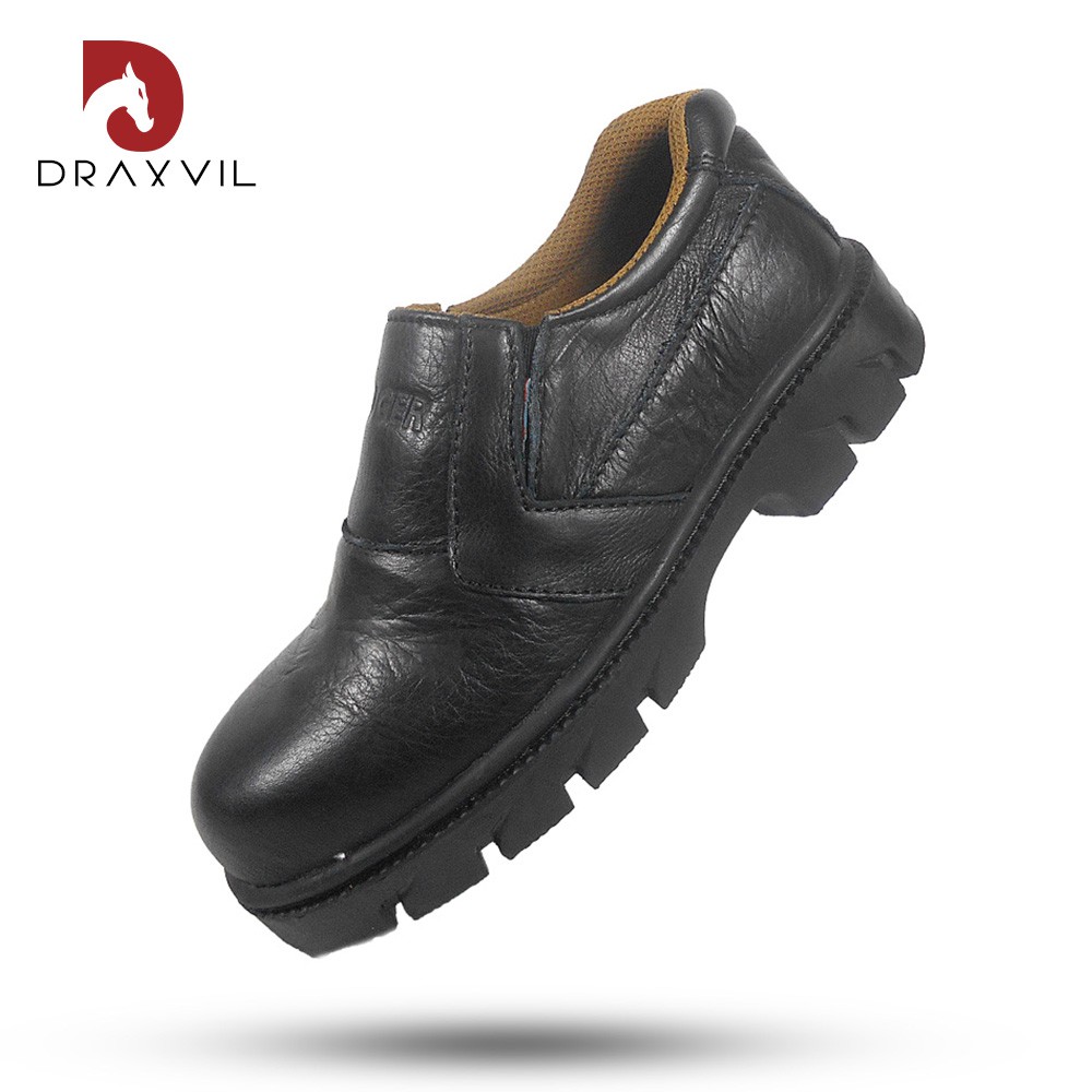 Rekomendasi Sepatu Safety Kulit Asli, ada yang lokal! - Sepatu Safety Draxvil Kulit Sapi Asli Original